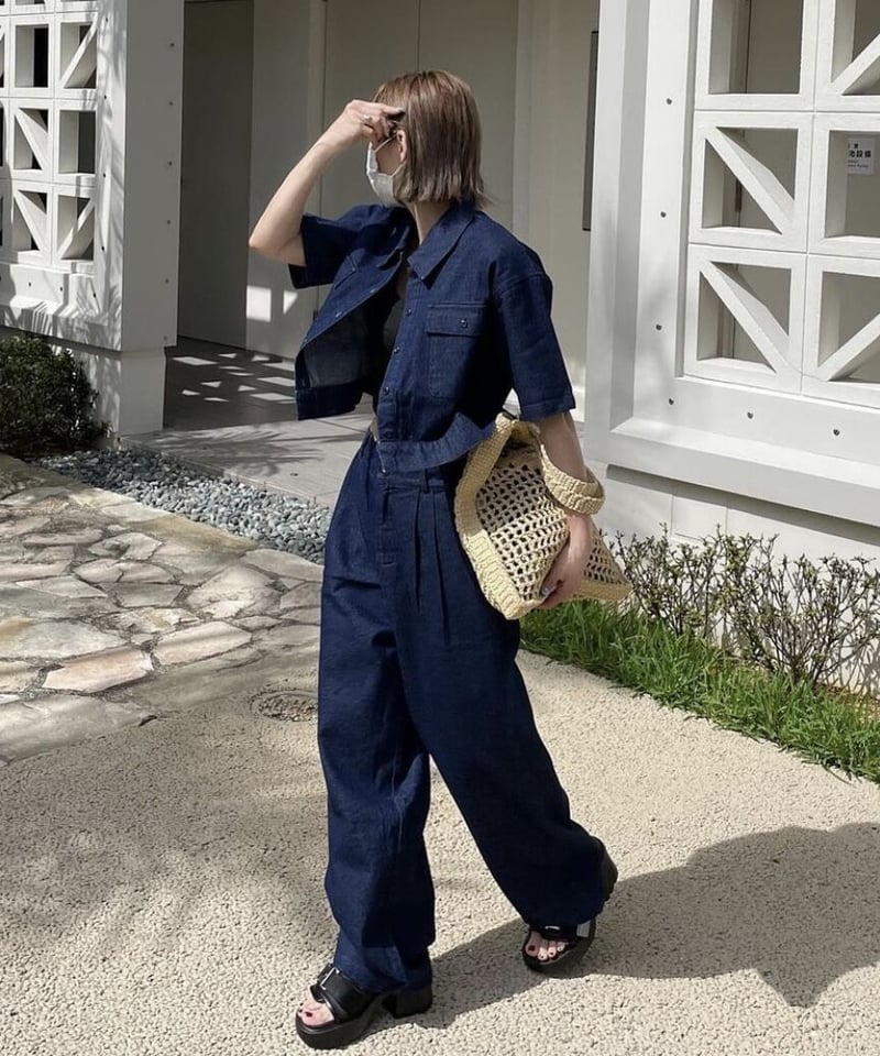 cropped denim set-up | ok.soon