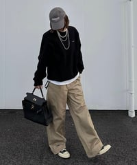 ok.soon×dickies wide chino pants