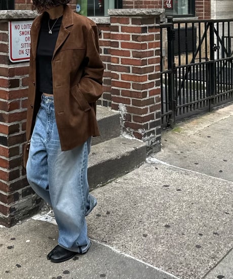 classic suede jacket brown