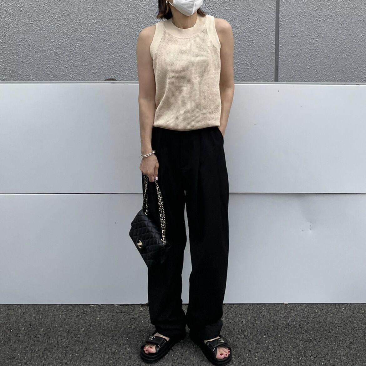 メッシュニットベスト | ok.soon