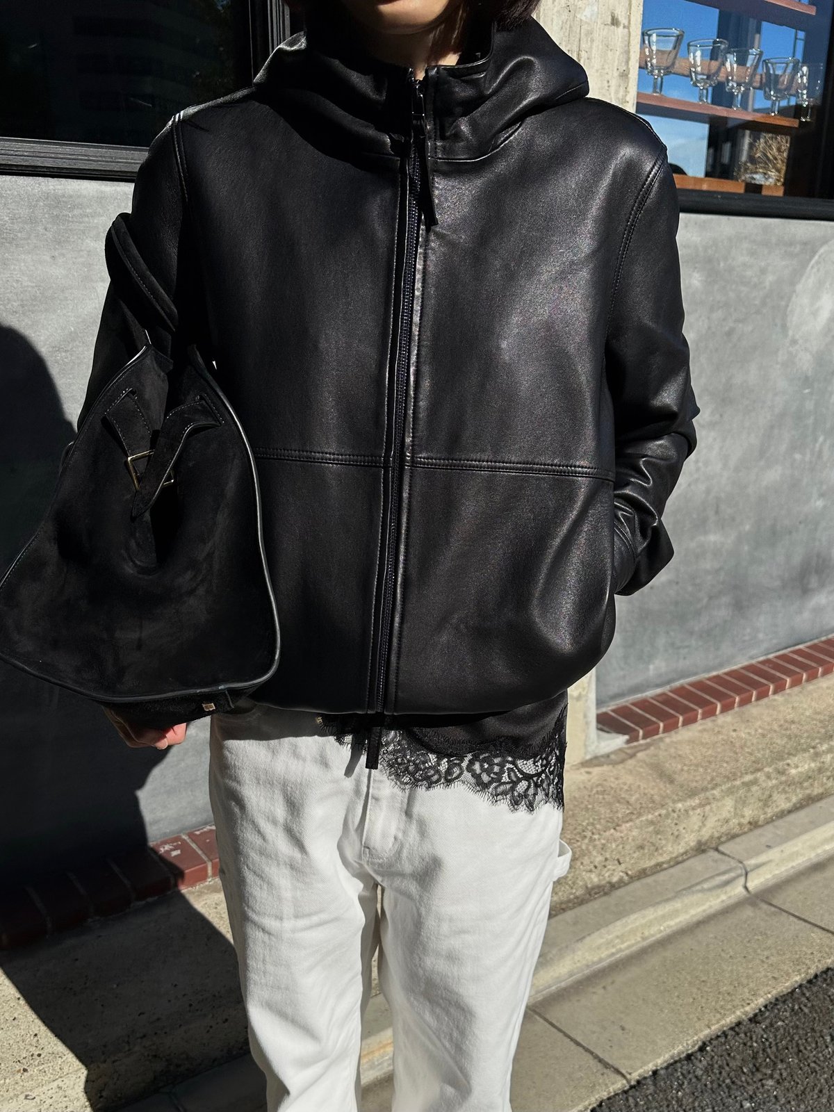 ok.soon hooded leather blousonサイズ1 【公式通販】