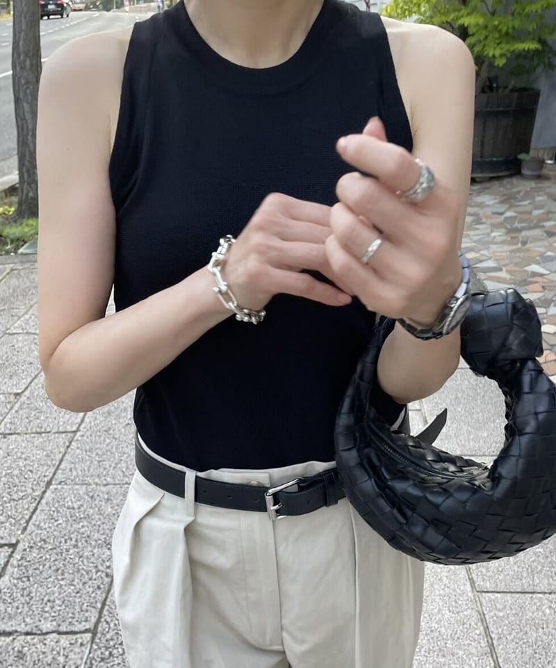 DIANTE ホルターネックタンクトップ ホルターネックタンクトップwhite,black | ok.soon