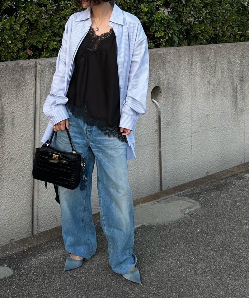 トップス ok.soon layered stripe shirt over size layered stripe shirt over size | ok.soon