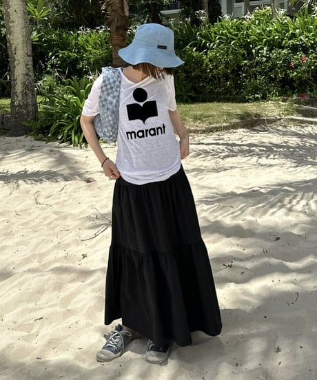 long tiered dress