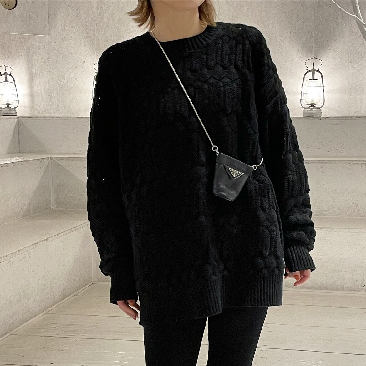 クロシェットニットblack | ok.soon