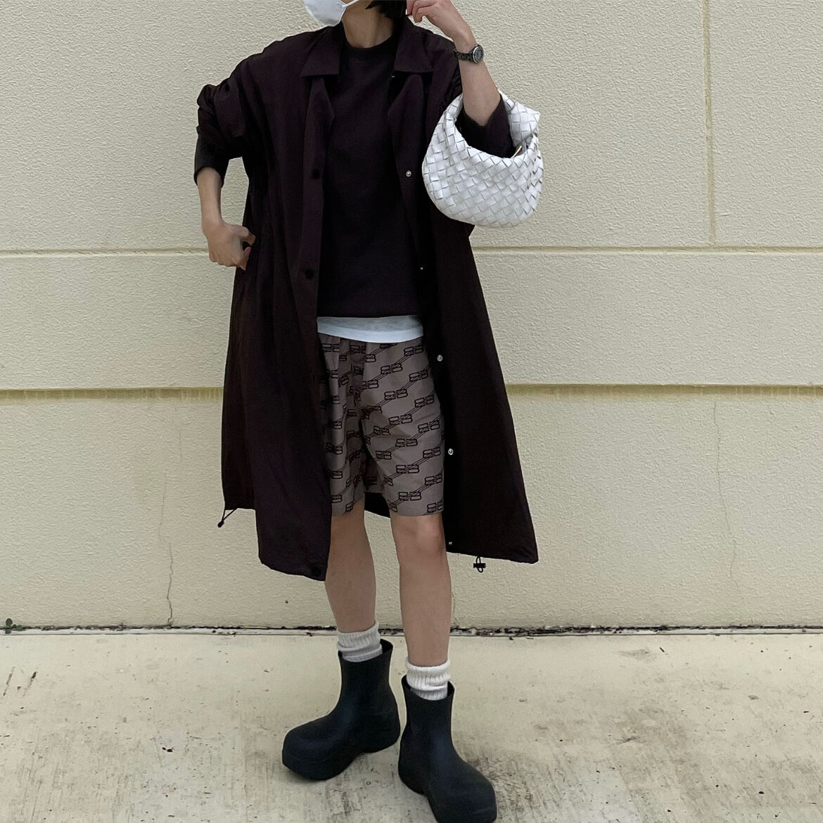 light soutien collar coat (brown) | ok.soon