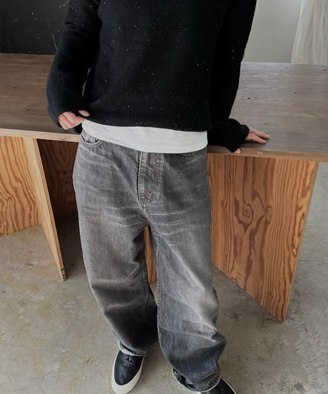 nep yarn high neck,round neck sweater