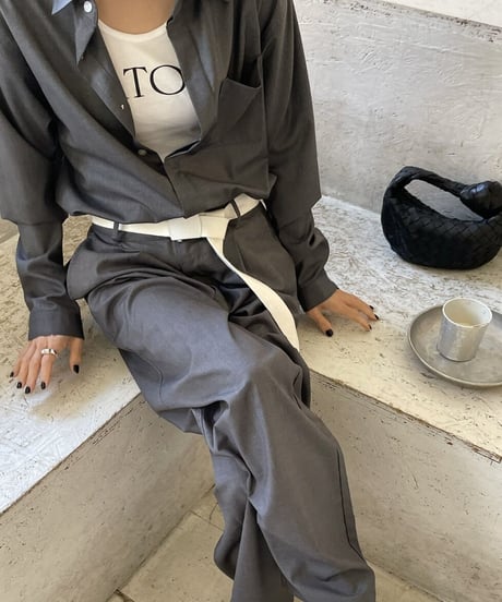 front fly shirt (gray)