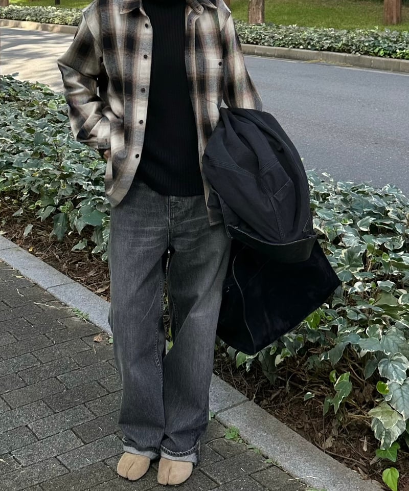 original wide denim black | ok.soon