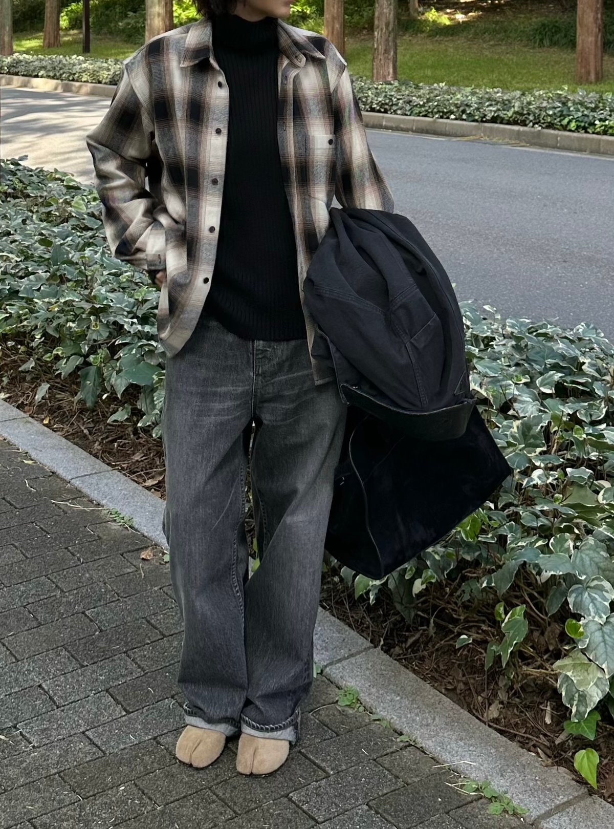 original wide denim black | ok.soon