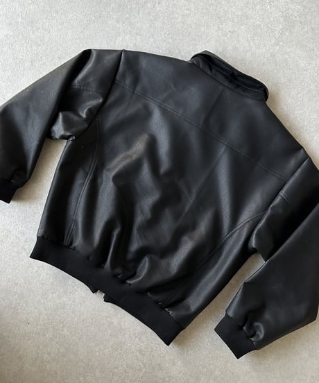 fake leather blouson