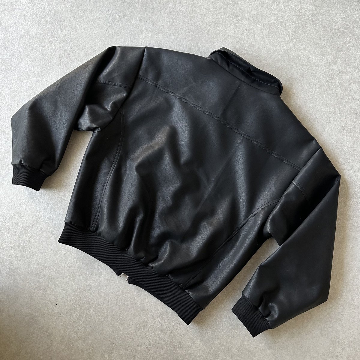 fake leather blouson | ok.soon