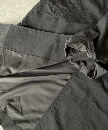 ［full liner］light soutien collar coat (black/beige)