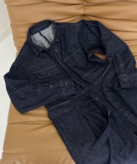 indigo denim all in one
