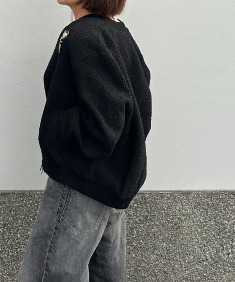 tweed blouson