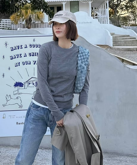 merino wool crew neck knit