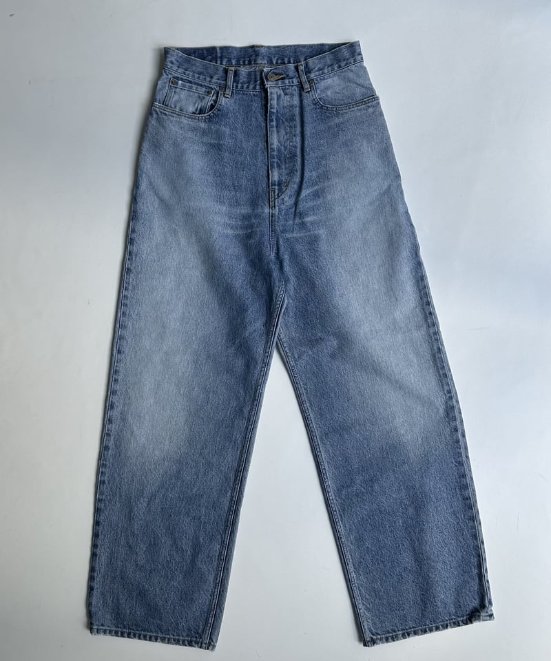 ok.soon original wide denim blue サイズ１裾幅23㎝ - デニム