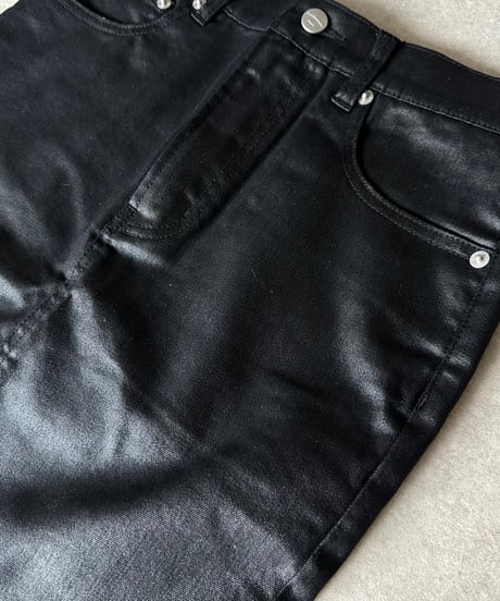 ok.soon×piccadilly COATING DENIM MIDDLE SKIRT