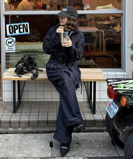 indigo denim all in one