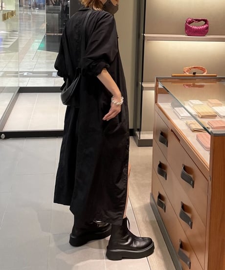 light soutien collar coat (black/beige)
