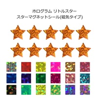 ホログラム リトルスター(スター/星)形 マグネット(磁気タイプ) 選べる19色
