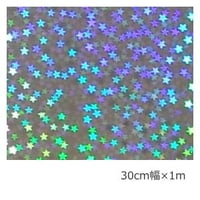 ホログラムシート マイクロスター シルバー(シールタイプ)  30cm×1m