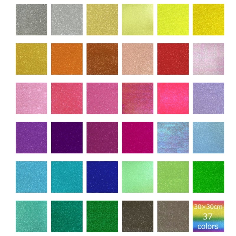 グリッターシート/シールタイプ 30cm×30cm【高輝度 グリッター
