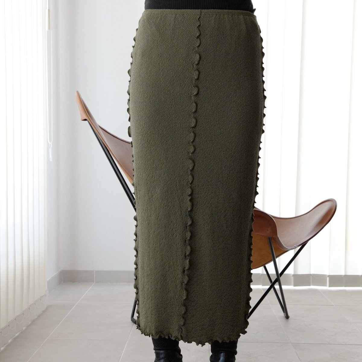 HAKUJI Jacquard stretch skirt / 3color | WEL'L