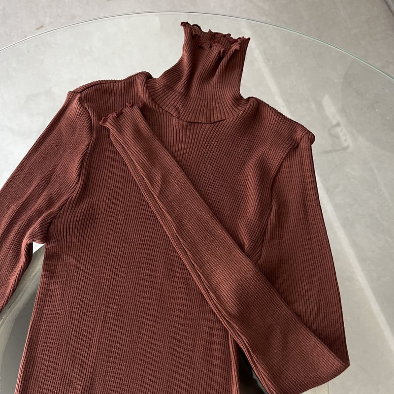 HAKUJI ウールリブタートル HAKUJI（ハクジ）の「【HAKUJI/ハクジ】Wool rib H/N PO
