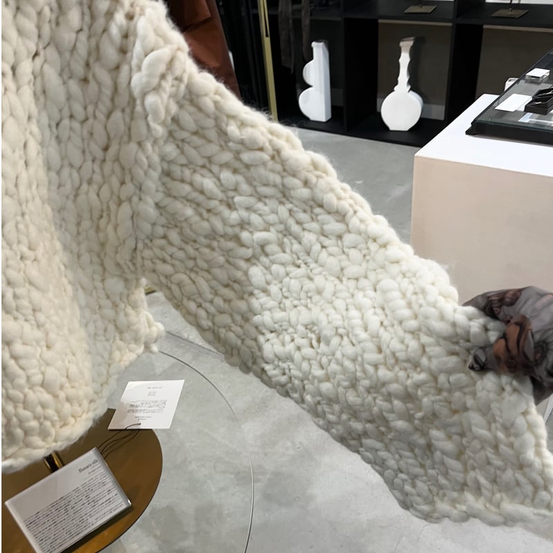 【☆完売品☆】【HAKUJI】Hand-knitted LS sweater セール】【HAKUJI/ハクジ】Hand-knitted LS sweater（ニット