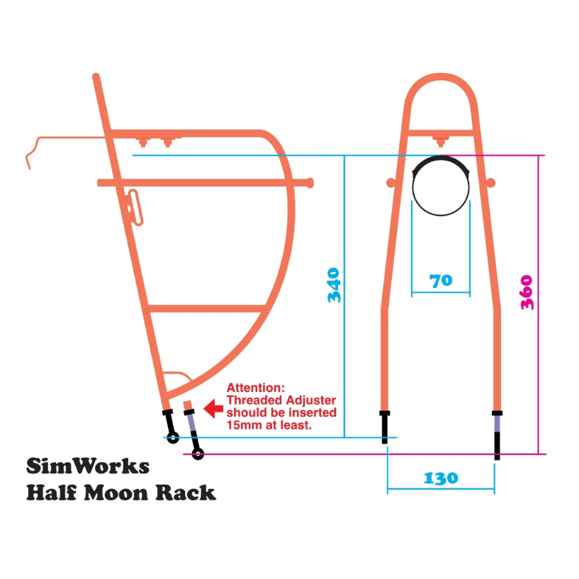 SIMWORKS by NITTO：HALF MOON RACK シムワークスバイ日東 ハーフ