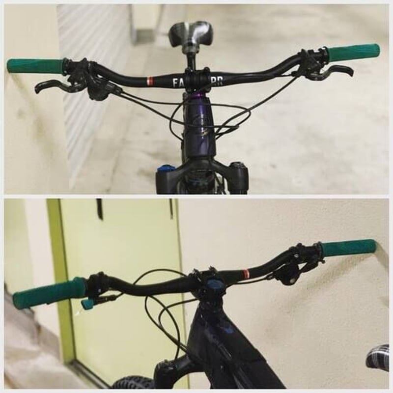 ナイス モーターサイクル ラビット4ベントハンドル ライザーバー 