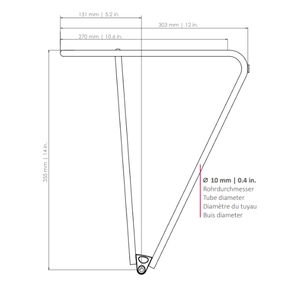 TUBUS：FLY EVO REAR RACK チューブス フライ エヴォ リアラック | L