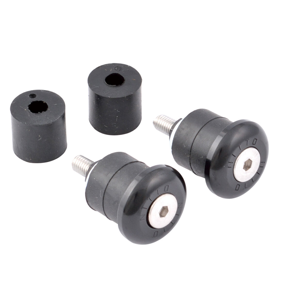 NITTO：EC-02 ブラック ハンドルバーエンドキャップ | Lost & Found b