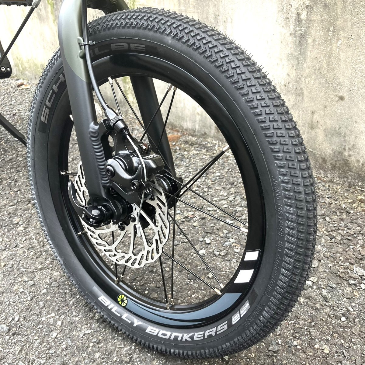 ダホン　K9X 純正16インチディスクブレーキ仕様　タイヤ＆ホイール　前後セット DAHON K3 PLUS / K9X 超軽量ホイール 前後セット 16インチ