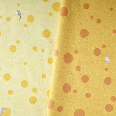 【20cm〜200cm】kotorinuno by trikotri『Cheese Holes』綿麻キャンバス