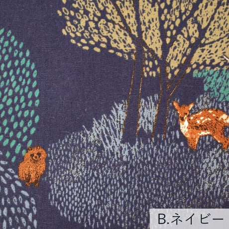 【20cm〜200cm】kotorinuno by trikotri『Mori』綿麻キャンバス