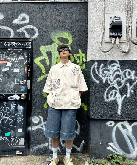 リメイク古着　デニムシャツ