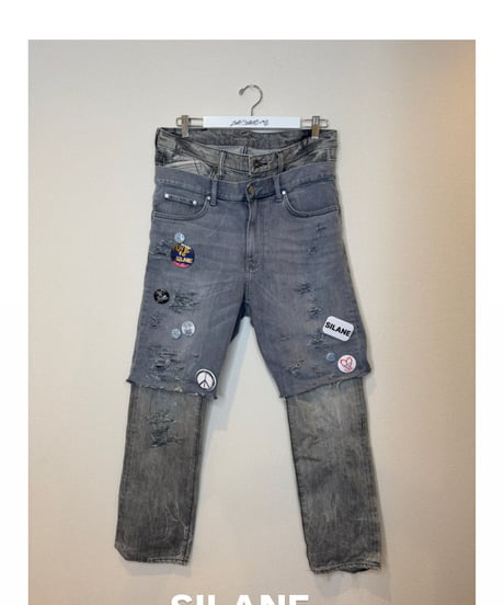 リメイク古着　デニムパンツ