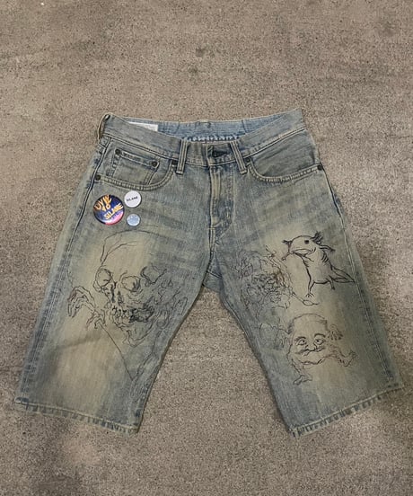 リメイク古着　デニムパンツ