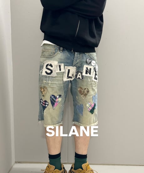 リメイク古着　ハーフパンツ