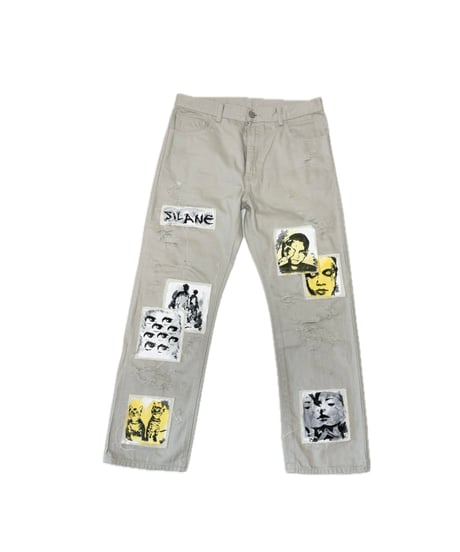 リメイク古着　デニムパンツ