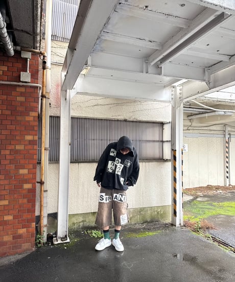 リメイク古着　ハーフパンツ