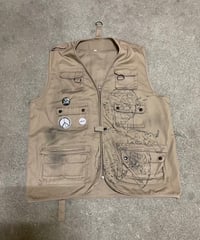 リメイク古着　フィッシングベスト