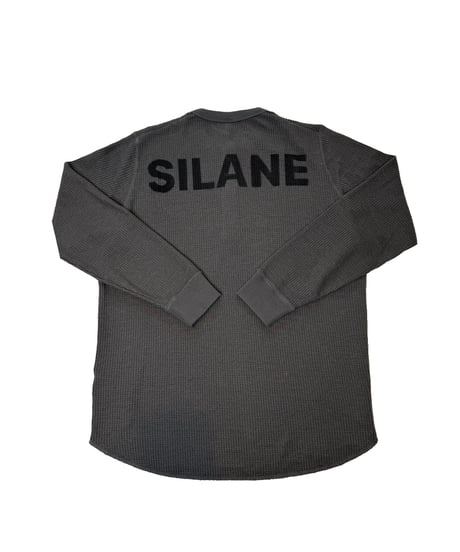 SILANE original Waffle Henley Long Sleeve T-shirt