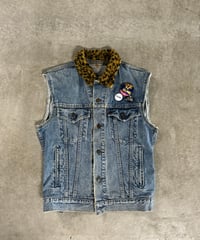 リメイク古着　デニムベスト