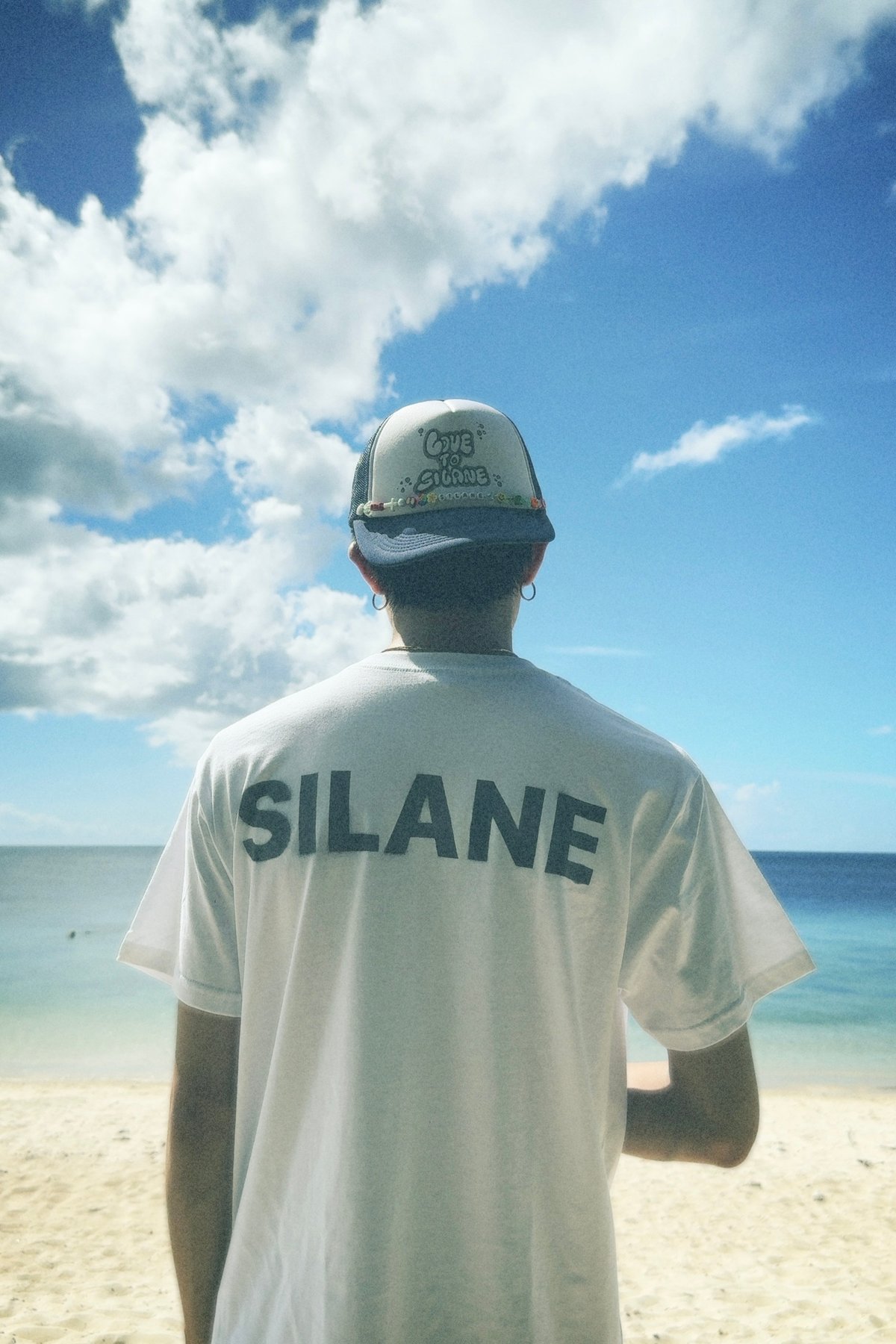 SILANE キャップ SILANE LOVE TO CAP ビーズ付きメッシュキャップ ブラック