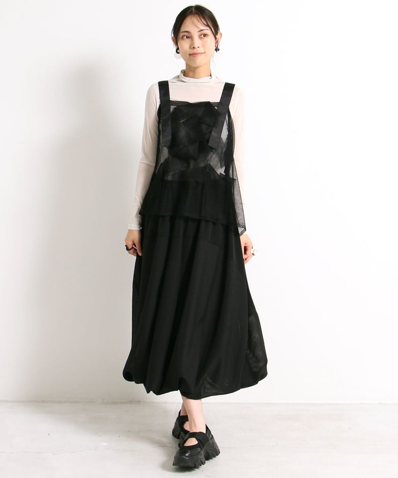 SALE 40%OFF!!】4月新作 バルーンスカート シアーストライプ