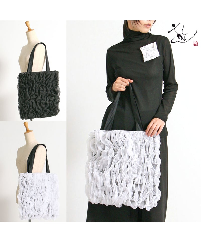 11月新作 プラスワン オーガンジーモチーフバッグ 2024秋冬新作