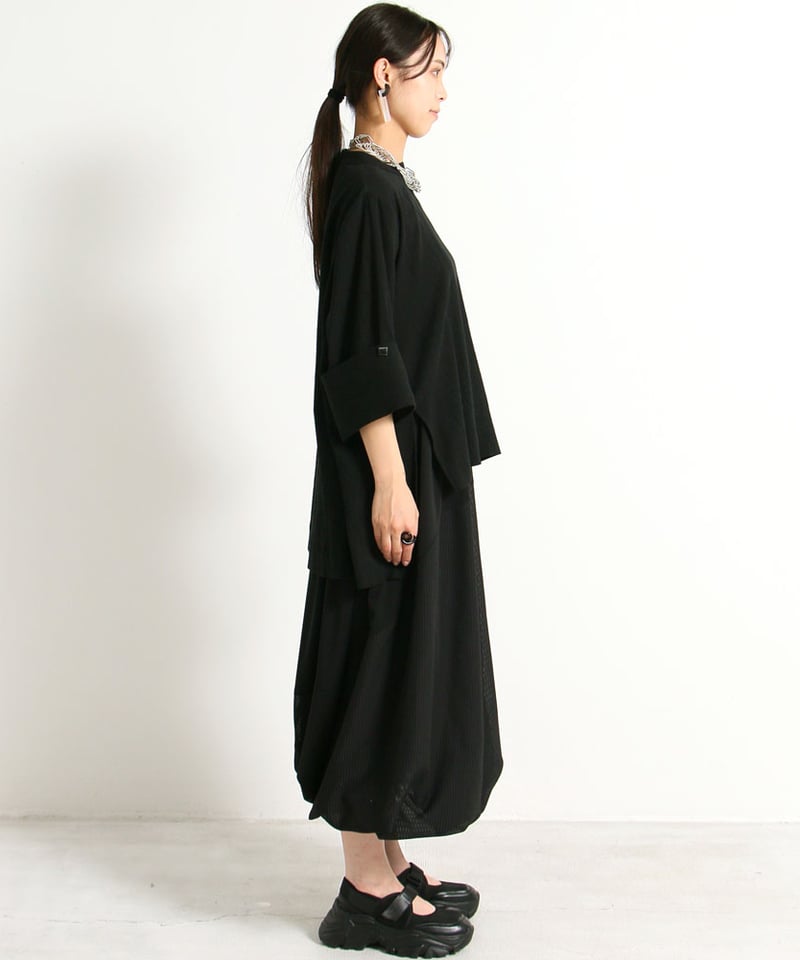 SALE 40%OFF!!】4月新作 バルーンスカート シアーストライプ